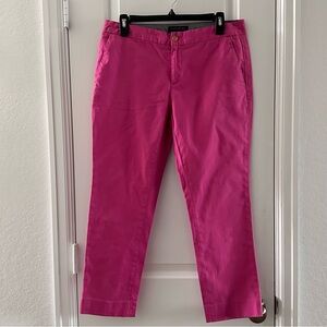 Banana Republic Womens Hampton Fit Pink Cotton/Spandex Pants Size 6